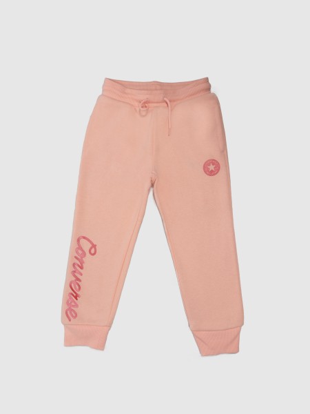 Cal�a Menina Jogger With Metallic Converse