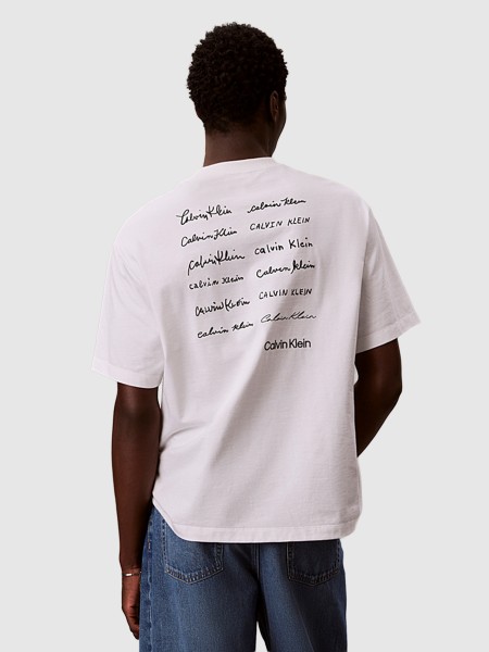 T-Shirt Calvin Klein Unissexo 16S April Graphic Seasonal Fashi