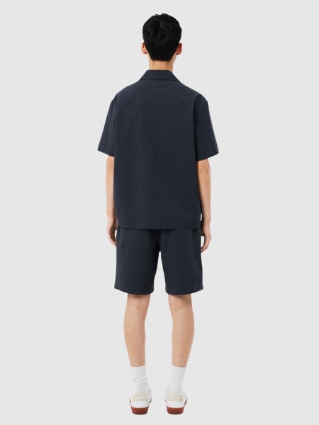 Cal��es Lacoste Homem Relaxed Fit Waffle Texture Shorts
