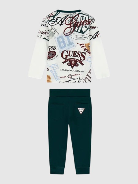 2 Peças Guess Menino Set Ls T-Shirt+Active Pants 2 Peças Guess Menino Set Ls T-Shirt+Active Pants