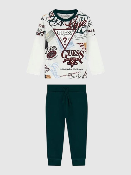 2 Peças Guess Menino Set Ls T-Shirt+Active Pants 2 Peças Guess Menino Set Ls T-Shirt+Active Pants