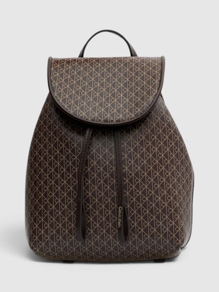 Mochila Calvin Klein Mulher Emblem Aop Mini Backpack