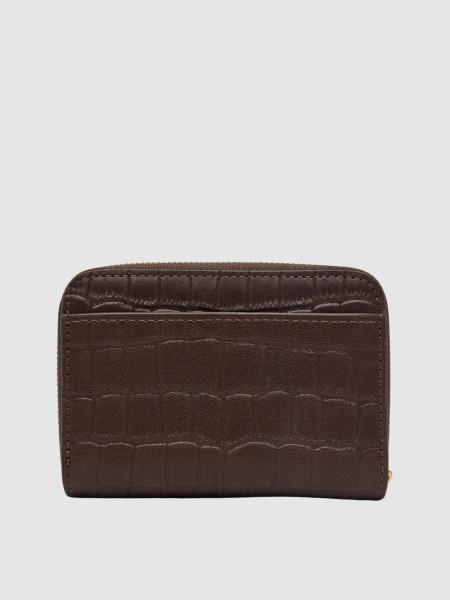 Carteira Calvin Klein Mulher Ck Croc Medium Flap Zip Around