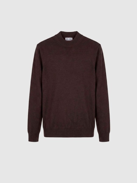 Camisola Antony Morato Homem Sweater Half Turtle Collar Slim Fit In Viscose Blend Yarn