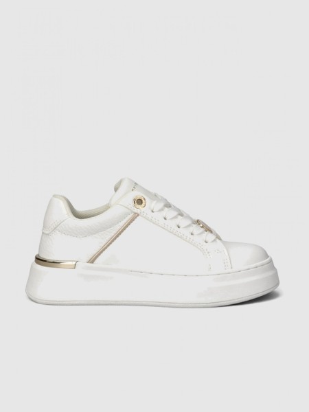 Sapatilha Tommy Hilfiger Menina Low Cut Lace-Up Sneaker White