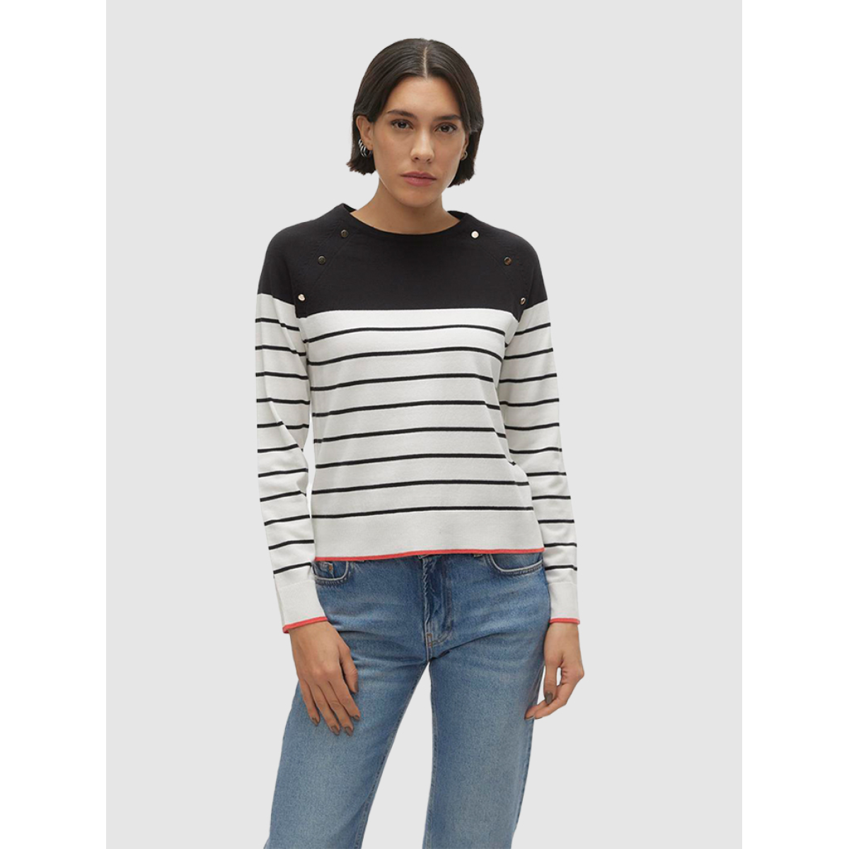 Vero Moda Beige Cotton Sweatshirt