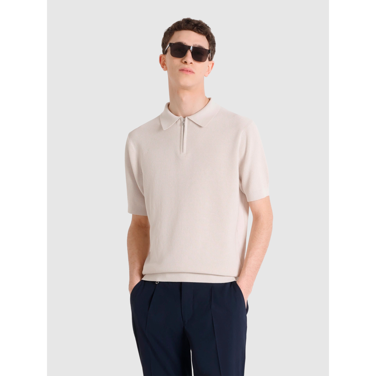 Antony Morato Beige Polyester Casual Pants