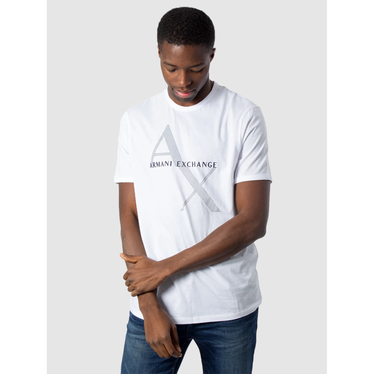Tシャツ・カットソー ARMANI EXCHANGE Men T-shirt White 8NZTCDZ8H4Z 1100 Armani Exchange Milano Logo Tee – DTLR