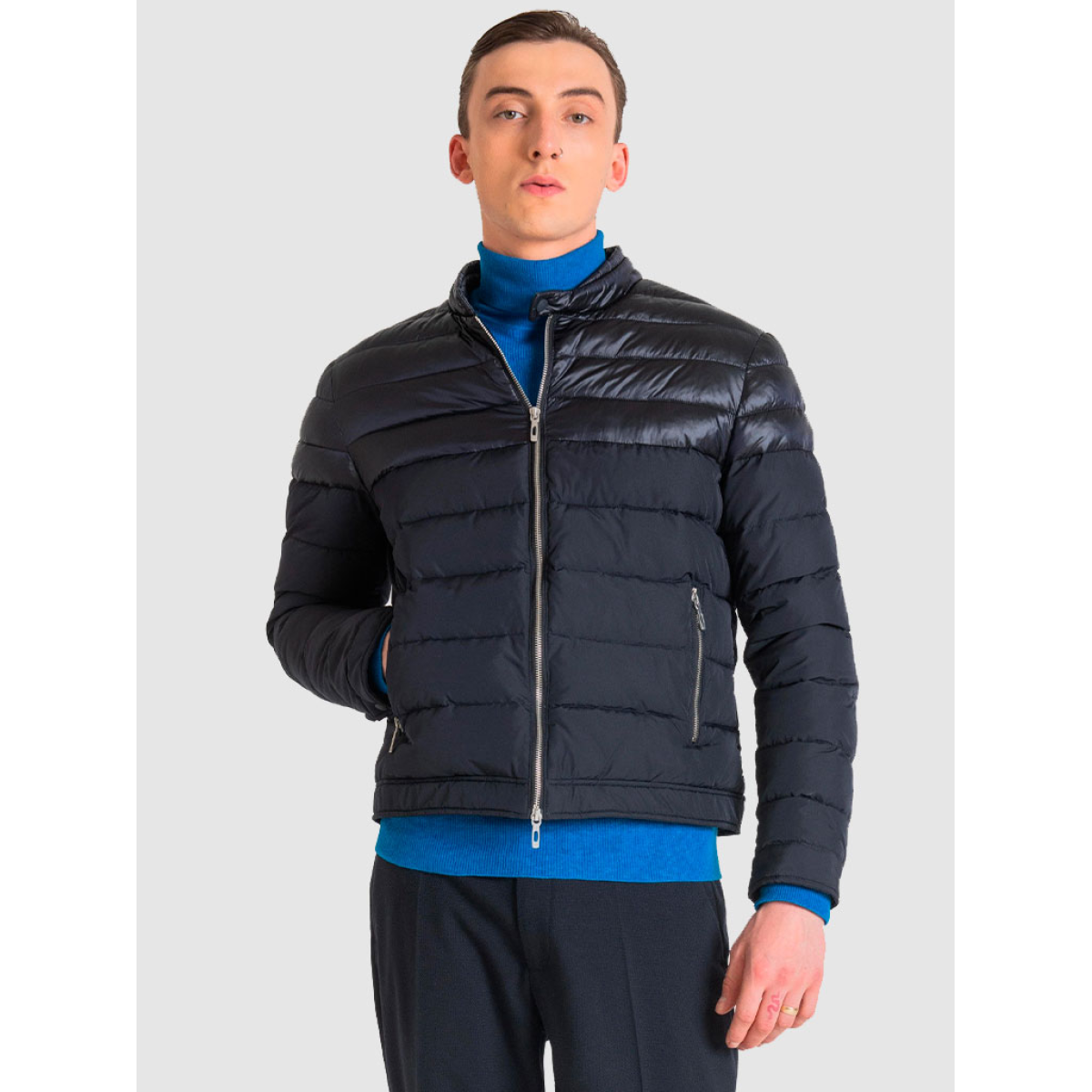 Antony Morato Blue Polyester Blazer